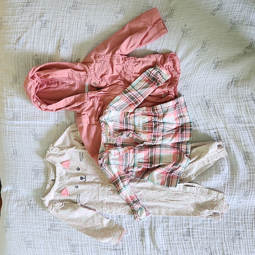 Pink girl's bundle 6-9m